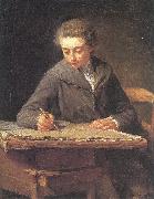 Lepicie, Nicolas Bernard The Young Draftsman oil painting